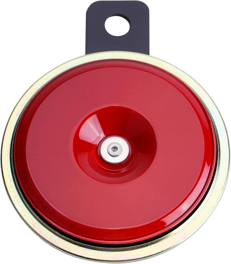 AOLIHAN UTV Horn Kit with Button Switch for Golf Cart, ATV, Polaris RZR, Ranger, General, Side by Side, Can-Am, Club Car(red disc horn kit) - Image 2